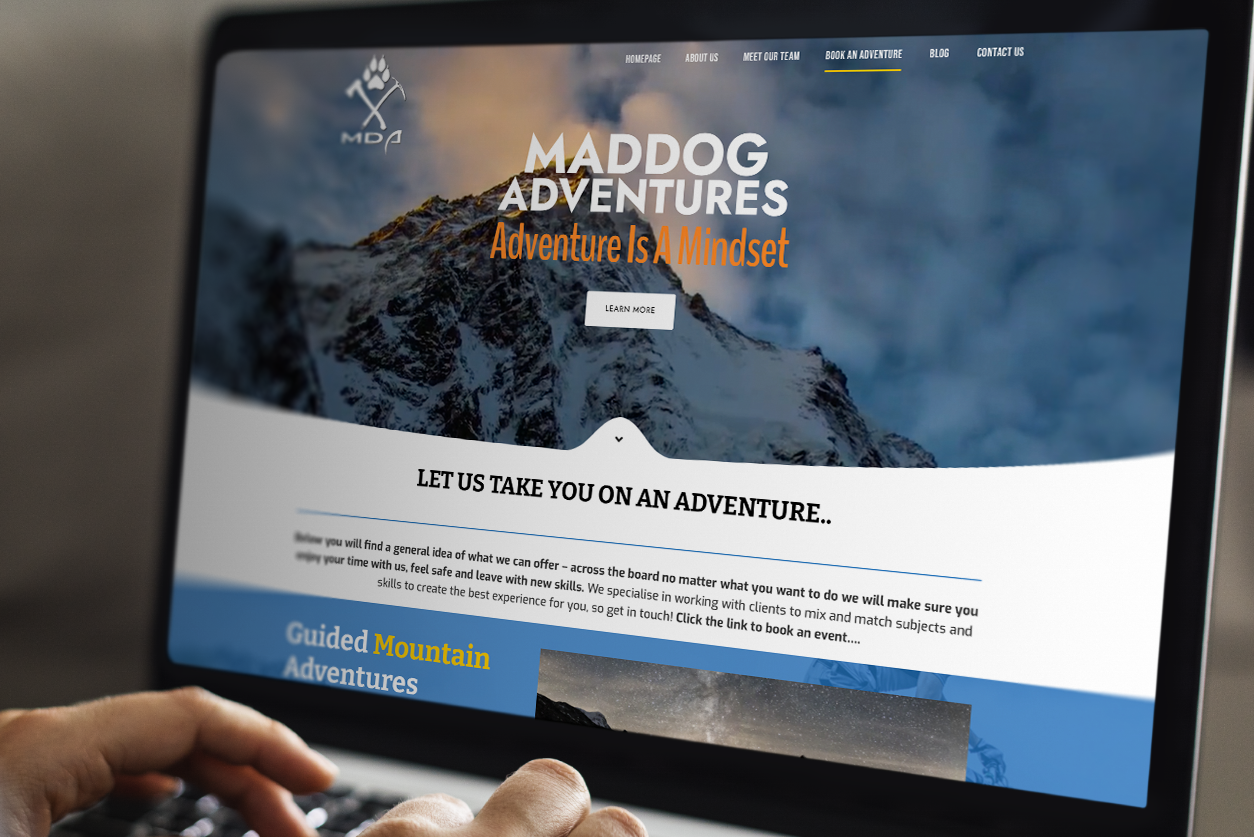 MadDog adventures website design and Digital marketing